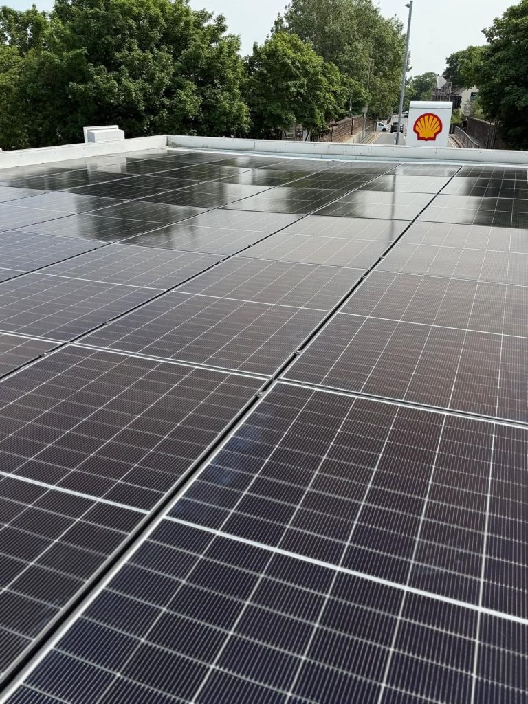 Petrol Station Solar Panels | R&B Mechanical & Electrical Petrol Station Solar Panels