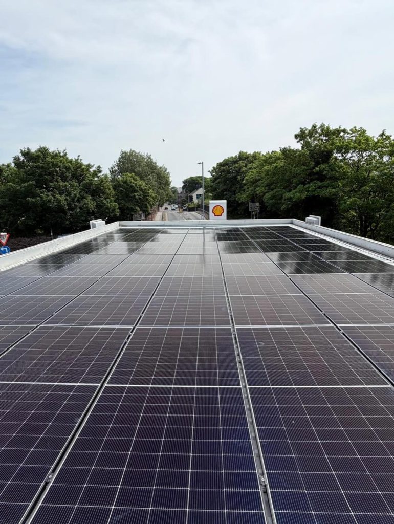Petrol Station Solar Panels | R&B Mechanical & Electrical Petrol Station Solar Panels